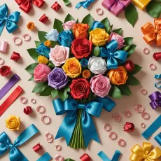 Откройте для себя мир творчества: как сделать букет из атласных лент и настольную игру своими руками